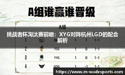 挑战者杯淘汰赛前瞻：XYG对阵杭州LGD的配合解析